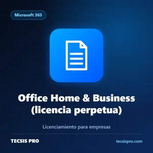Office Home & Business (licencia perpetua) — Microsoft 365 | TECSIS PRO