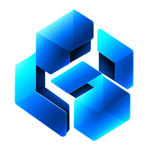 Símbolo TECSIS en azul y cian