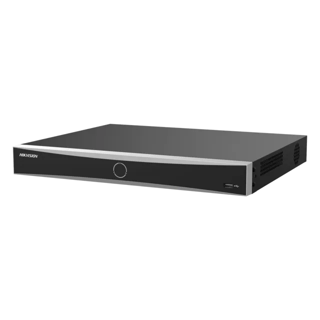 NVR IP / 16 Canales / 12 Megapixel (4K) / AcuSense / Reconocimiento Facial / 1 Bahía HDD / HDMI 4K / Sin PoE